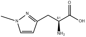 1H-Pyrazole-3-propanoic acid, α-amino-1-methyl-, (αS)- Structure