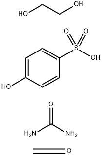 Benzenesulfonic acid, 4-hydroxy-, polymer with formaldehyde and urea, sodium salt, ether with ethylene glycol 结构式