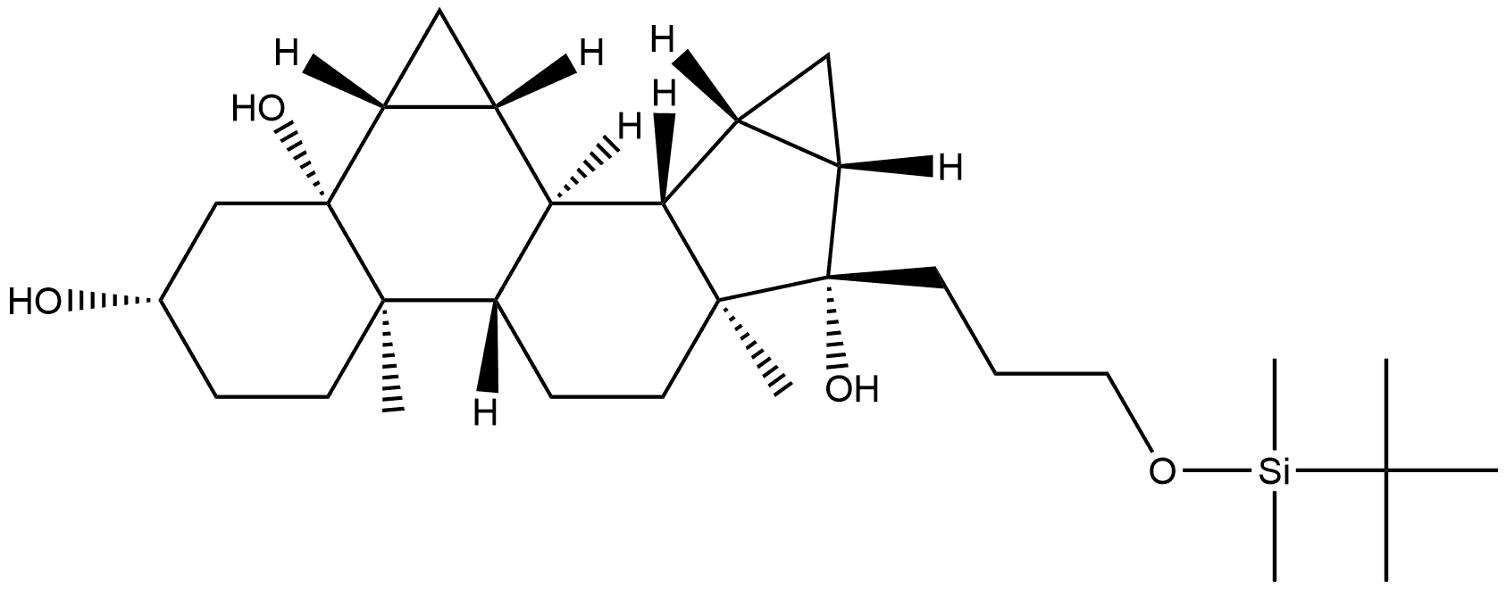 1104734-52-2 5H-Dicyclopropa[6,7:15,16]cyclopenta[a]phenanthrene-3,5,17-triol, 17-[3-[[(1,1-dimethylethyl)dimethylsilyl]oxy]propyl]octadecahydro-10,13-dimethyl-, (3S,5R,6R,7R,8R,9S,10R,13S,14S,15S,16S,17S)-