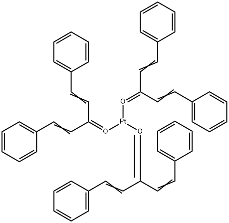 Tris(dibenzylideneacetone)platinuM(0) Struktur