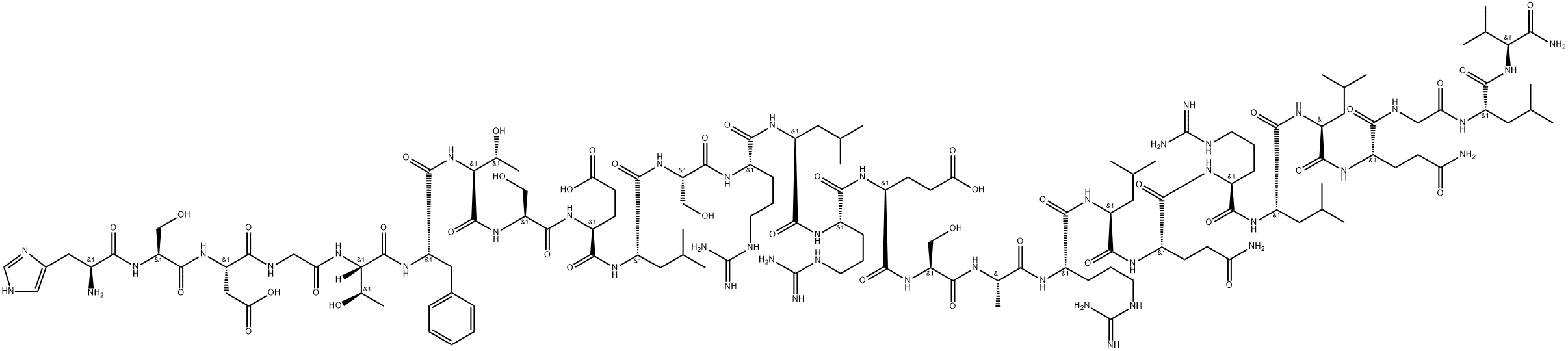 胰泌素SECRETIN, CANINE, 110786-77-1, 结构式