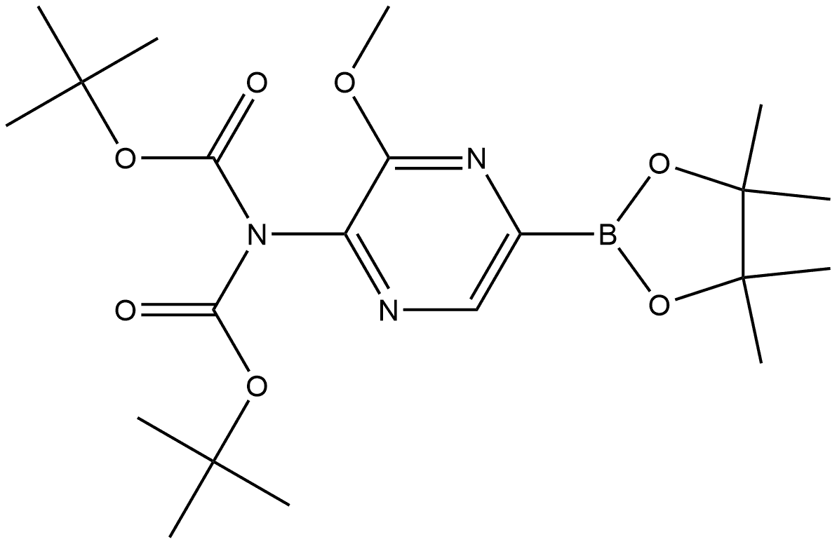IMidodicarbonic acid, 2-[3-Methoxy-5-(4,4,5,5-tetraMethyl-1,3,2-dioxaborolan-2-yl)-2-pyrazinyl]-, 1,3-bis(1,1-diMethylethyl) ester|