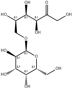 6-O-α-D-Galactopyranosyl-D-fructofuranose Struktur