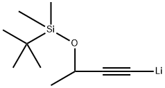 Lithium, [3-[[(1,1-dimethylethyl)dimethylsilyl]oxy]-1-butyn-1-yl]- Structure