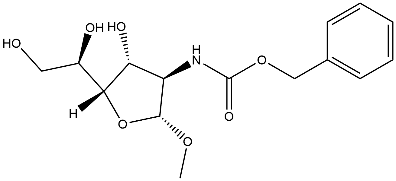 Glucofuranoside, methyl 2-carboxyamino-2-deoxy-, benzyl ester, β-D- (6CI)