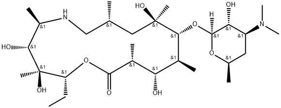 Descladinose 6-N-Desmethyl Azithromycin 化学構造式