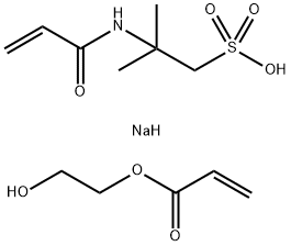 (アクリル酸ヒドロキシエチル/アクリロイルジメチルタウリンNA)コポリマー 化学構造式