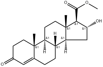 16a Hydroxy-17b-Methyl Acetate Testosterone 化学構造式