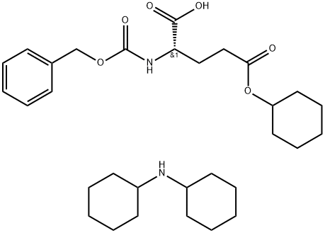 L-Glutamic acid, N-[(phenylmethoxy)carbonyl]-, 5-cyclohexyl ester,compd. with N-cyclohexylcyclohexanamine (1:1) Structure