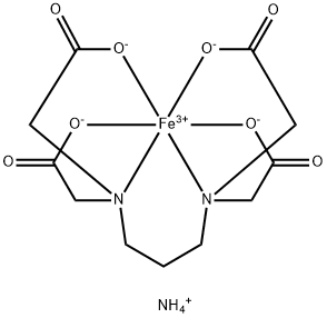 Ferricammoniom1,3-propylenediaminetetracetatemonohydrate(1,3-pdtasalt) Struktur