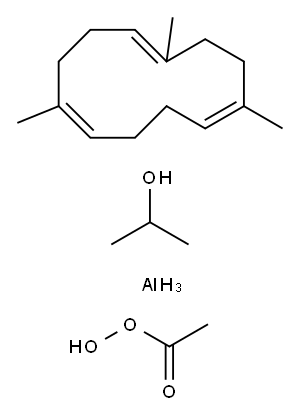 Ethaneperoxoic acid, reaction products with aluminum isopropoxide and 1,5,10-trimethyl-1,5,9-cyclododecatriene Structure