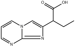 2-(咪唑并[1,2-A]嘧啶-2-基)丁酸 结构式