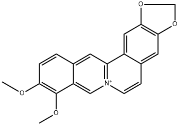 Dehydroberberine Chloride 化学構造式