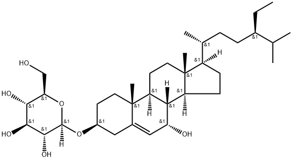 Ikshusterol 3-O-beta-D-glucopyraside Struktur