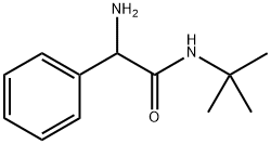 Benzeneacetamide, α-amino-N-(1,1-dimethylethyl)- Structure