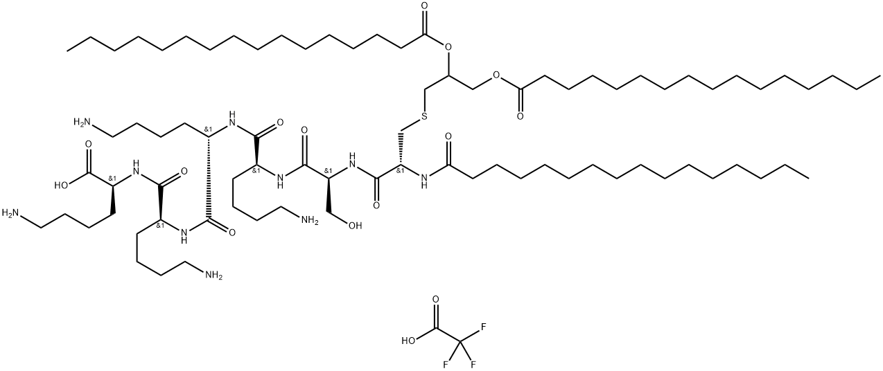 Pam3Cys-Ser-(Lys)4 TFA Struktur