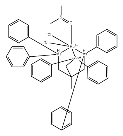 Ruthenium, dichloro[[2-[(diphenylarsino)methyl]-2-methyl-1,3-propanediyl]bis[diphenylarsine]-As,As',As''][sulfinylbis[methane]-O]-, (OC-6-32)- (9CI)