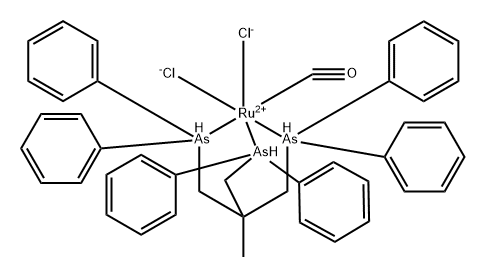 Ruthenium, carbonyldichloro[[2-[(diphenylarsino)methyl]-2-methyl-1,3-propanediyl]bis[diphenylarsine]-As,As',As'']-, (OC-6-32)- (9CI)