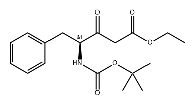 Benzenepentanoic acid, γ-[[(1,1-dimethylethoxy)carbonyl]amino]-β-oxo-, ethyl ester, (γS)- Structure