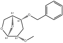 112339-06-7 .beta.-L-ribo-Hexopyranose, 1,6-anhydro-3-deoxy-2-O-methyl-4-O-(phenylmethyl)-