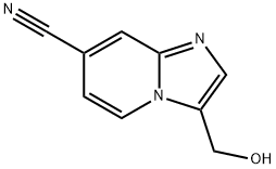 3-(hydroxymethyl)imidazo[1,2-a]pyridine-7-carbonitrile Struktur