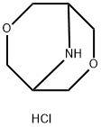 3,7-Dioxa-9-azabicyclo[3.3.1]nonane, hydrochloride (1:1) Struktur