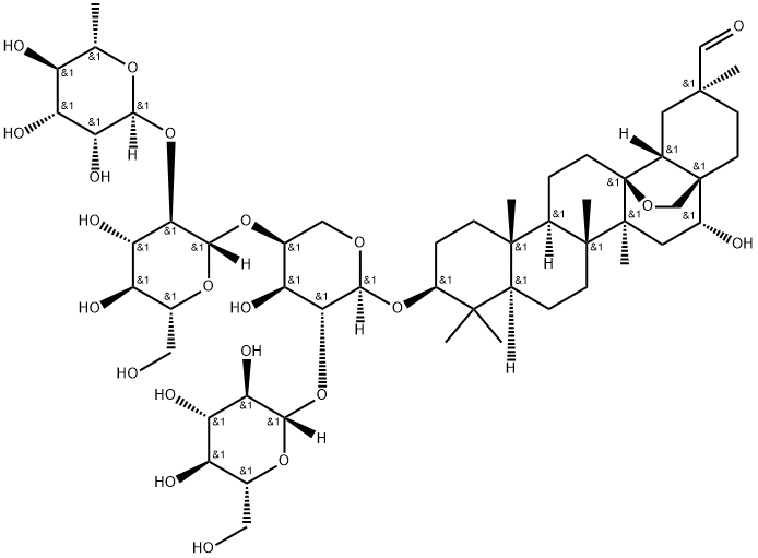 百两金皂苷B, 112766-96-8, 结构式