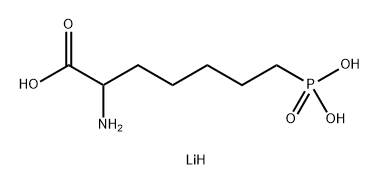 dl-2-氨基-7-膦酸基庚酸 结构式