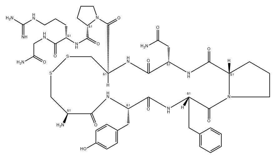 argipressin, Pro(4)- Structure