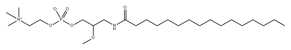 Rac-3-hexadecanamido-2-methoxypropyl phosphocholine Structure