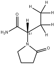 Levetiracetam-d6 [2,3,3,4,4,4-bu1yramide-d6)	,1133229-29-4,结构式