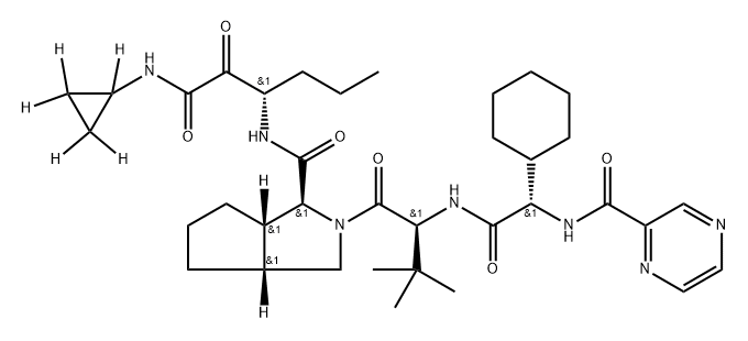 Telaprevir-D5,1134176-17-2,结构式