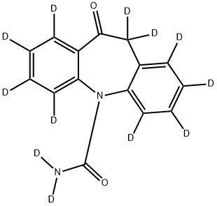 5H-Dibenz[b,f]azepine-1,2,3,4,6,7,8,9,10-d9-5-carboxamide-d2, 10,11-dihydro-10-d-11-oxo- Structure