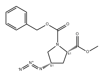 1-Benzyl 2-methyl (2S,4S)-4-azidopyrrolidine-1,2-dicarboxylate Structure