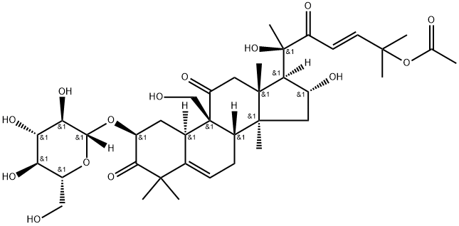 Cucurbitacin A 2-O-β-D-glucopyranoside Struktur