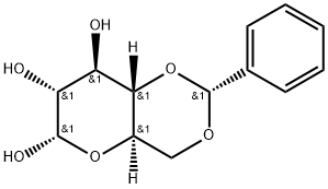 α-D-Glucopyranose, 4,6-O-[(R)-phenylmethylene]- 结构式