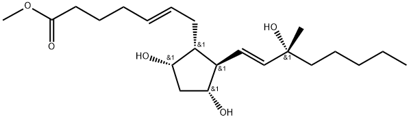 Prosta-5,13-dien-1-oic acid, 9,11,15-trihydroxy-15-methyl-, methyl ester, (5E,9α,11α,13E,15R)- (9CI) Structure