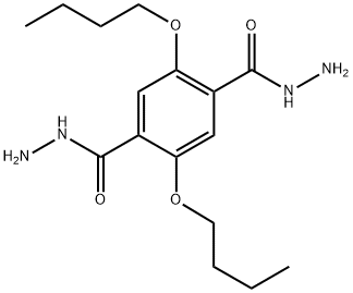 1,4-Benzenedicarboxylic acid, 2,5-dibutoxy-, 1,4-dihydrazide Structure