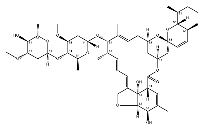 Z-8.9阿维菌素B1A, 113665-89-7, 结构式