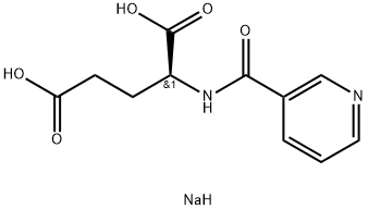 L-Glutamic acid, N-(3-pyridinylcarbonyl)-, disodium salt (9CI) Struktur