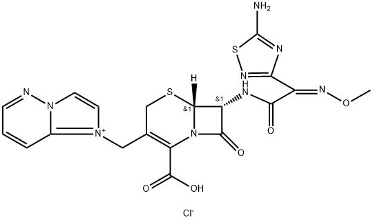 セフォゾプラン塩酸塩 化学構造式