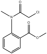 2-(2-氯-N-甲基乙酰氨基)苯甲酸甲酯,1140-19-8,结构式