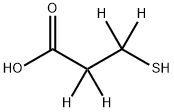 3-Mercaptopropionic-2,2,3,3-d4 Acid Structure