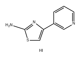 4-(pyridin-3-yl)-1,3-thiazol-2-amine hydriodide (1:2) Structure