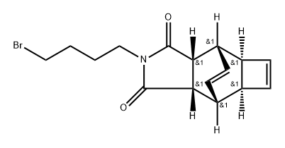4,7-Etheno-1H-cyclobut[f]isoindole-1,3(2H)-dione, 2-(4-bromobutyl)-3a,4,4a,6a,7,7a-hexahydro-, (3aα,4α,4aβ,6aβ,7α,7aα)- rel(WXG02168)