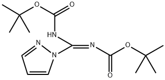 Carbamic acid, N-[[[(1,1-dimethylethoxy)carbonyl]amino]-1H-pyrazol-1-ylmethylene]-, 1,1-dimethylethyl ester, [N(Z)]-|双BOC吡唑甲脒盐酸盐
