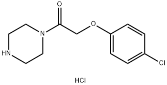 2-(4-chlorophenoxy)-1-(piperazin-1-yl)ethan-1-one hydrochloride Struktur