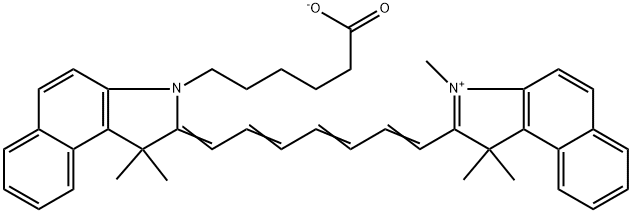 CYANINE 7.5 COOH, 1144107-81-2, 结构式