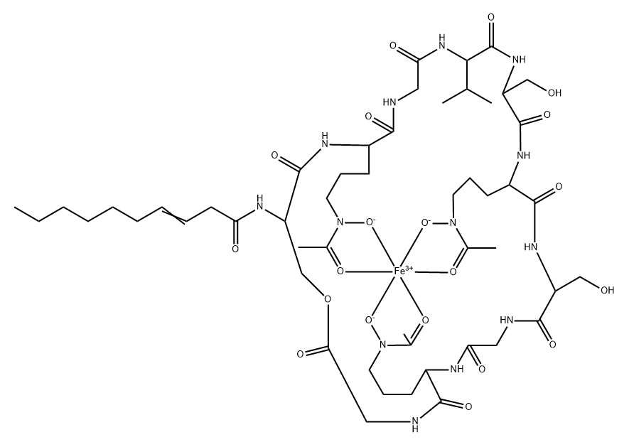 富铁菌素 B, 114562-40-2, 结构式
