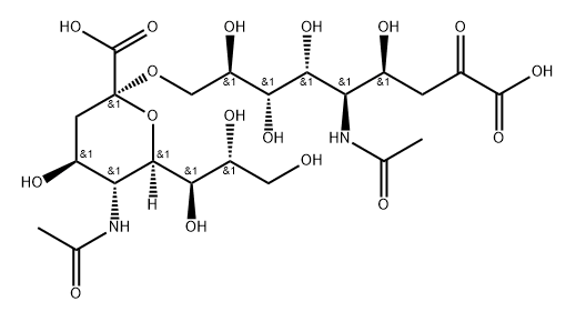 N-Acetyl-9-O-(N-acetyl-β-neuraminosyl)-neuraminic Acid,114608-45-6,结构式